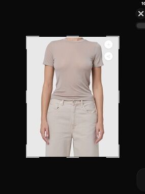 Agolde Slim Crewneck Short Sleeve Tee in Dolphin, like new.